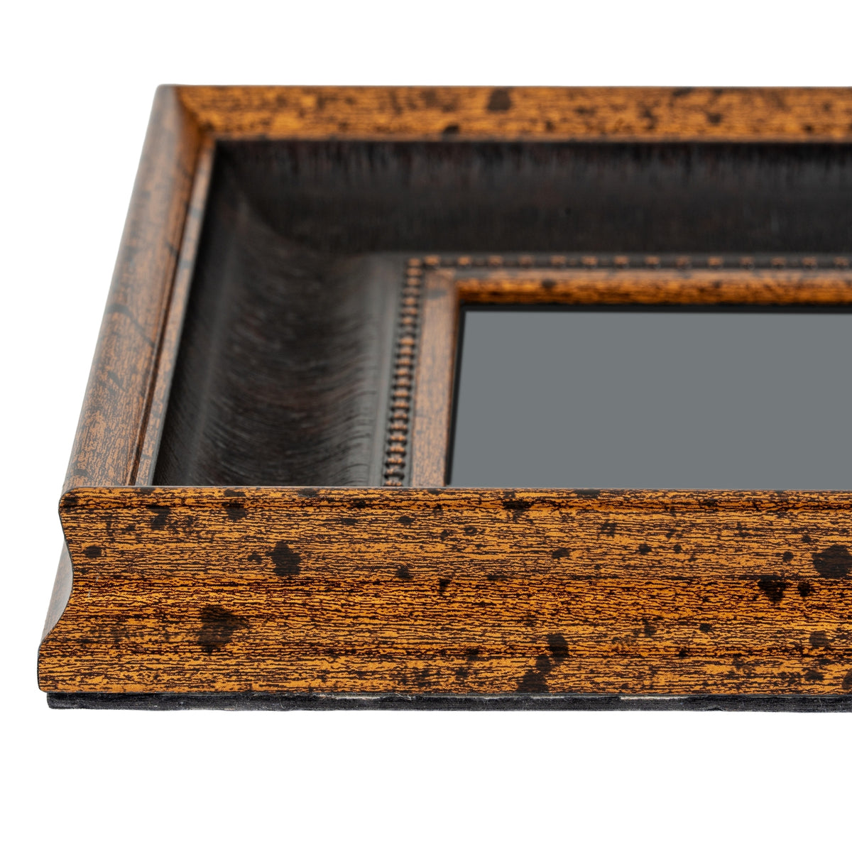 Black And Antique Gold Beaded 8X10 Photo Frame