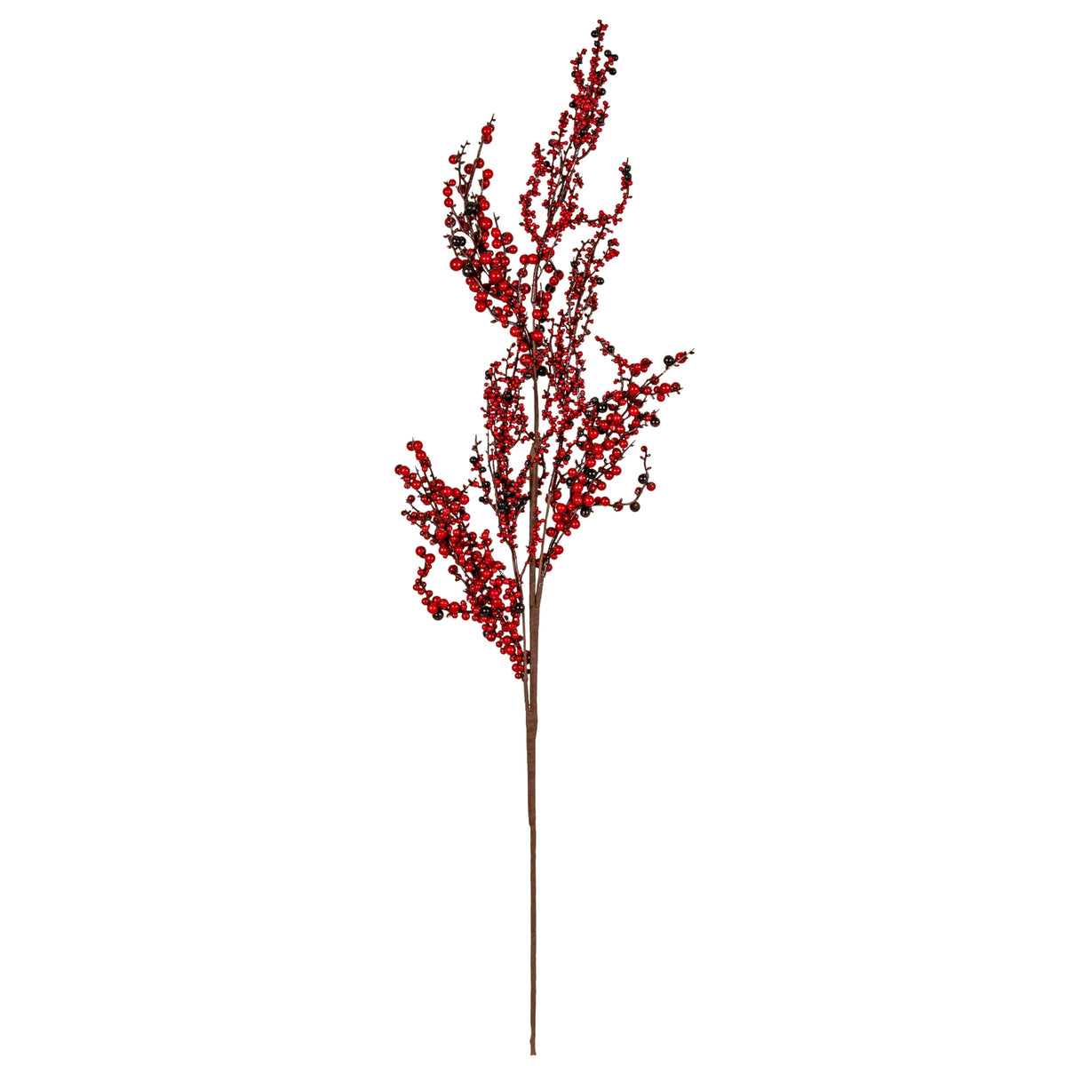 Large Winter Branch Spray With Red Berries