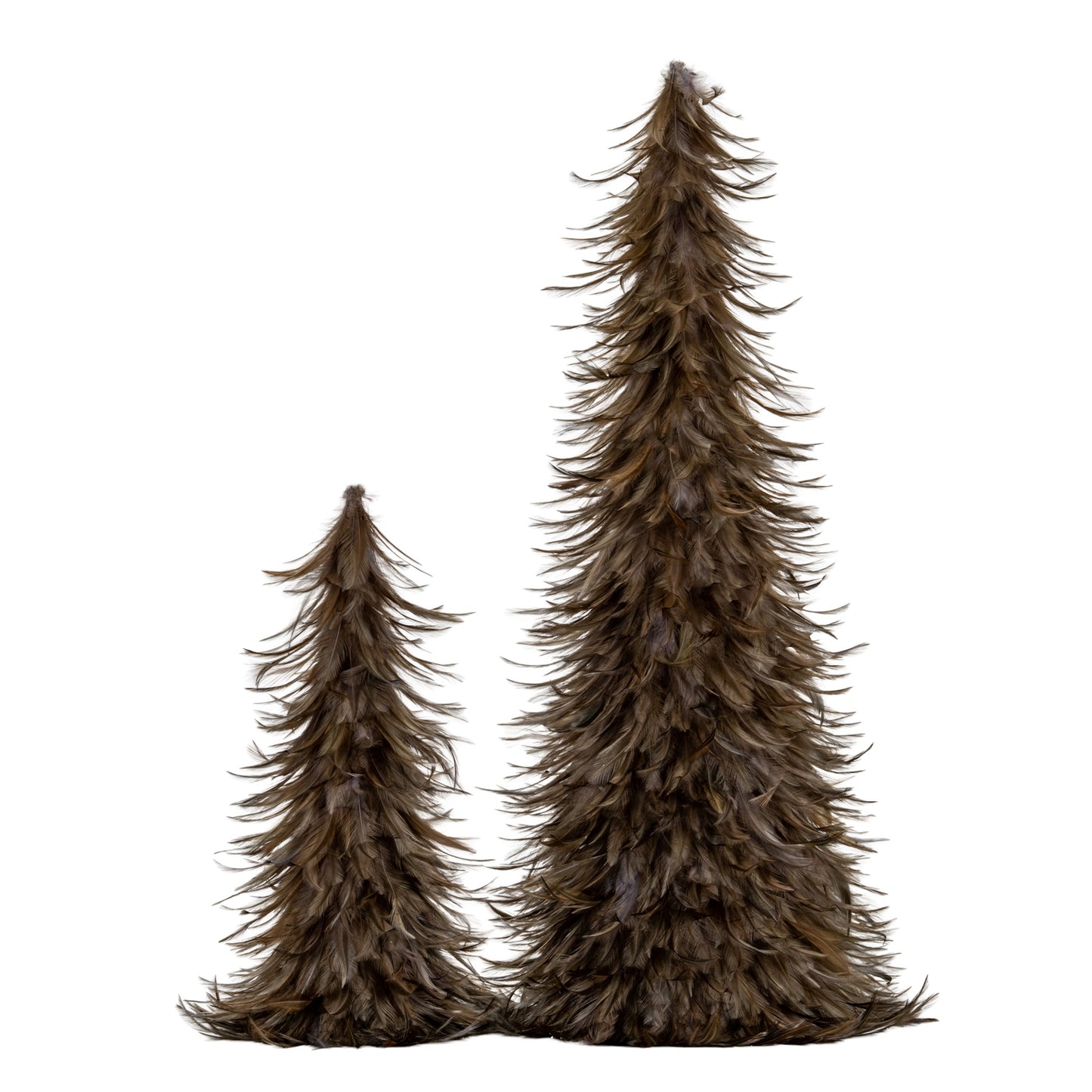 Large Fawn Feather Tree