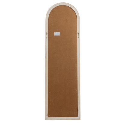 Washed Wood Tall Arched Window Mirror