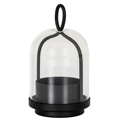 Nyx Large Candle Holder With Glass Cloche