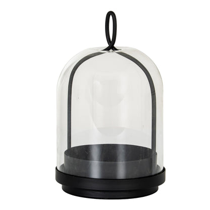 Nysa Medium Candle Holder With Glass Cloche
