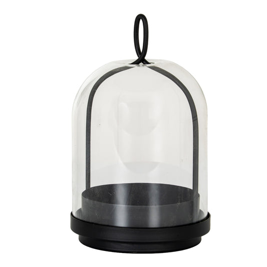 Nysa Medium Candle Holder With Glass Cloche