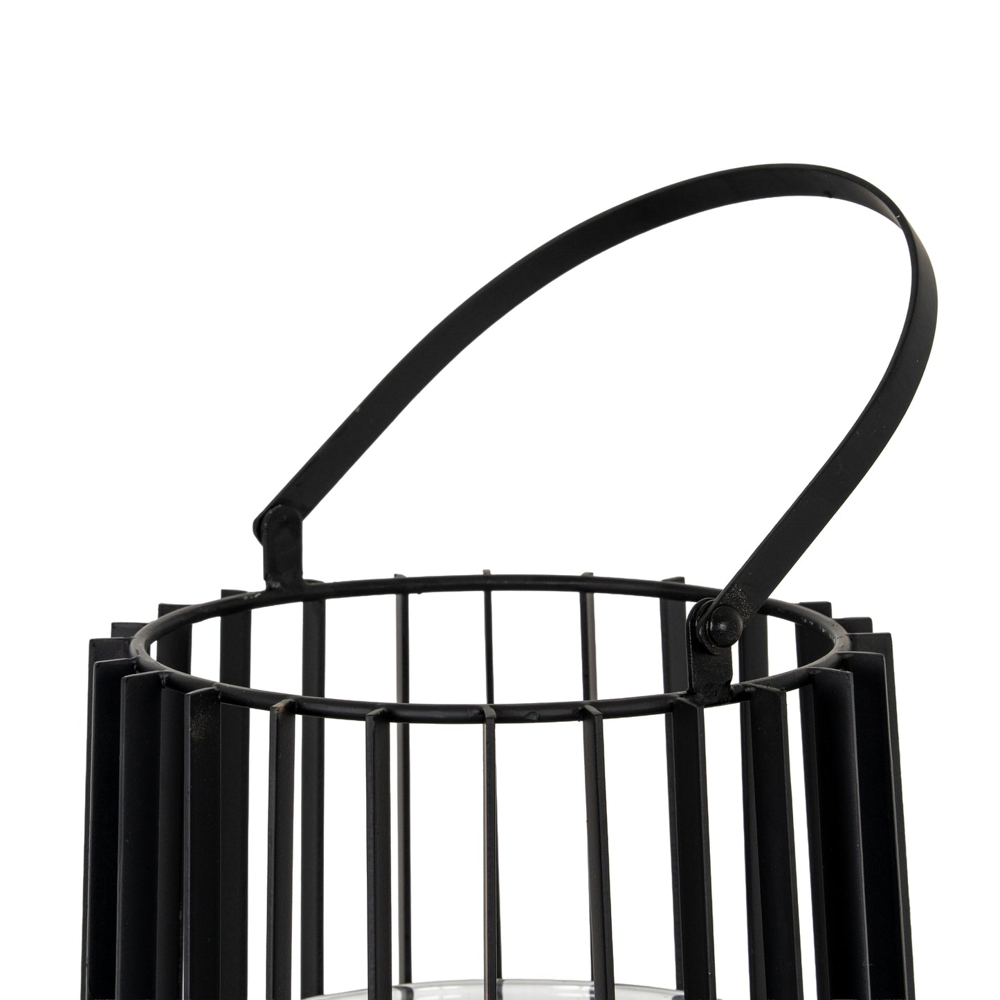 Lynk Small Lantern With Handle And Glass Candle Holder