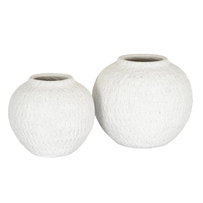 Ashen Medium Round Vase