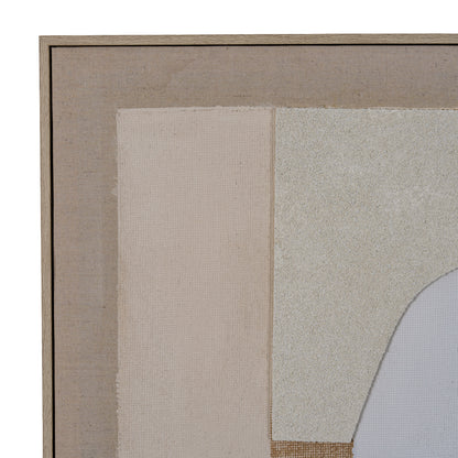 Portina Linen Textured Canvas in Frame