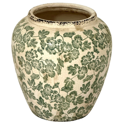 Small Green Clover Olpe Vase