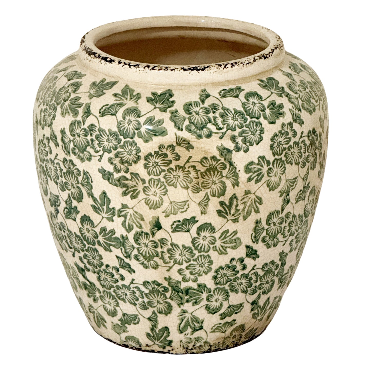 Large Green Clover Olpe Vase