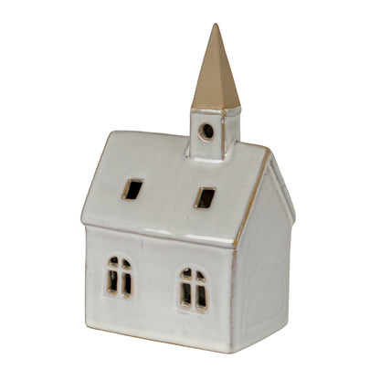 Alora Ceramic Church With LED Light