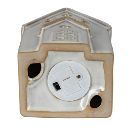 Alora Ceramic Medium Townhouse With LED Light